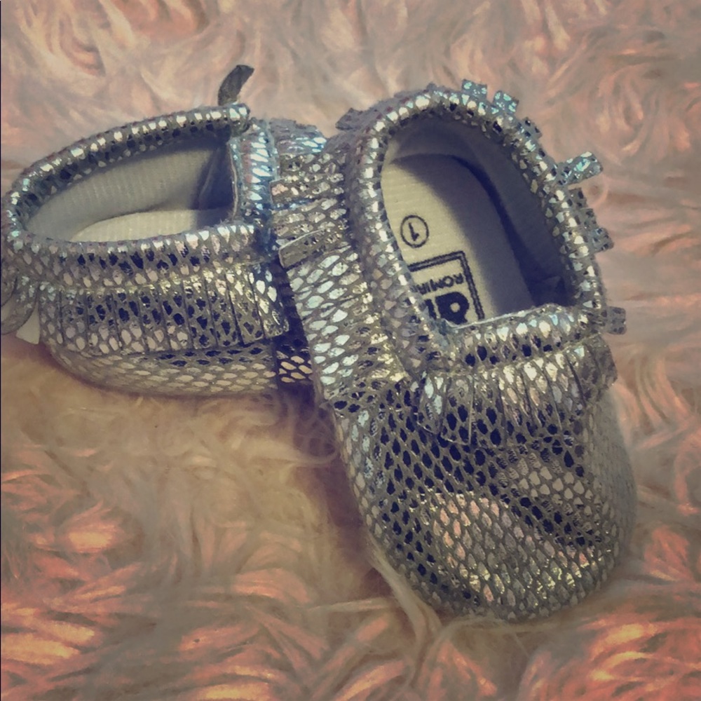 Silver Moccasin Bootie